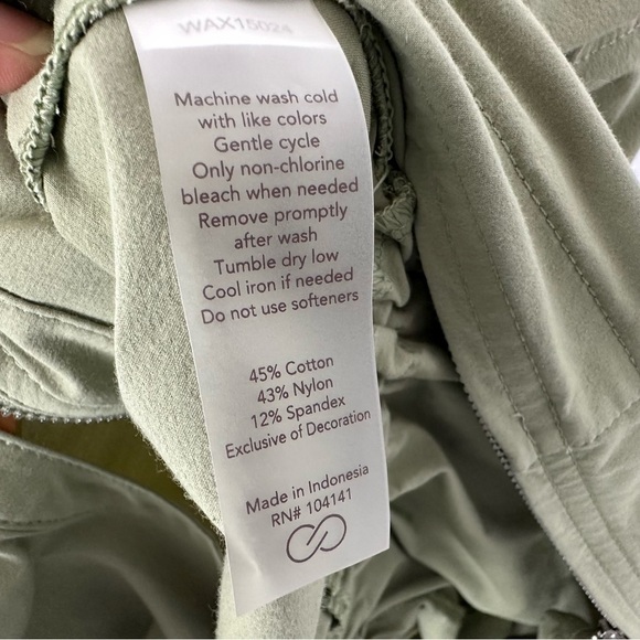 Calia By Carrie Underwood Womans Soft Utility Jumpsuit Sz Small Green Sleeveless - Picture 7 of 8